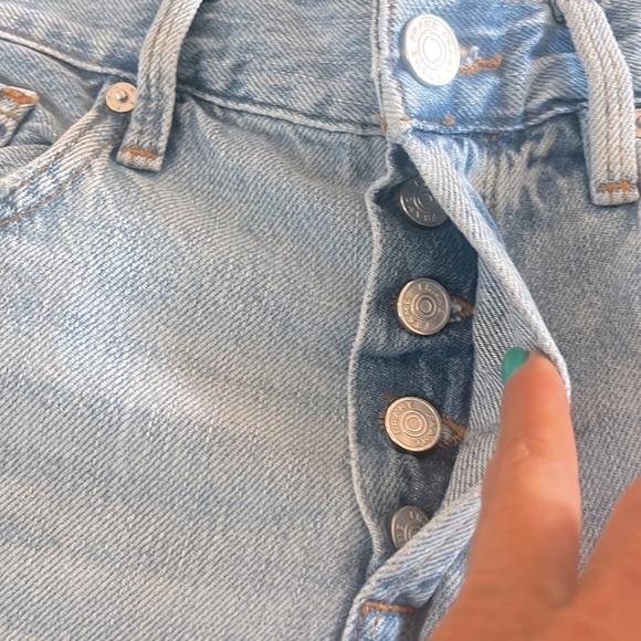 NWOT FRAME Le Original High-waisted Button Fly in Natoma Grind Wash Size 25 - Picture 8 of 8